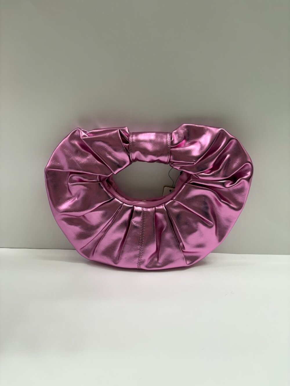 Metallic Puffy Crecsent Half-Moon - Handbag / Purse - Various Colors - NWT - Picture 8 of 16